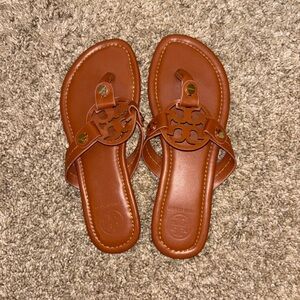 Tory Burch Brown Leather Sandals